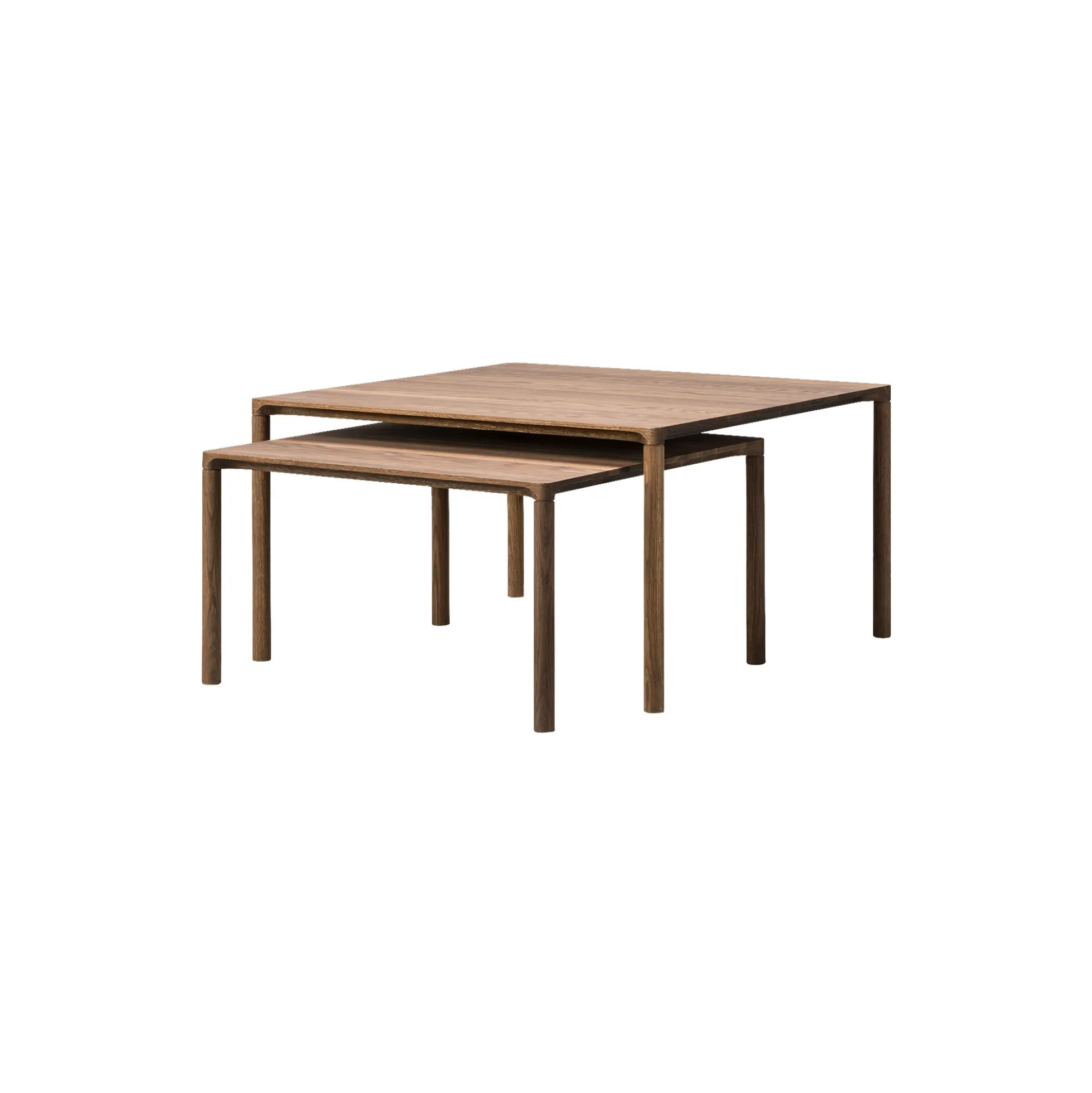 6798 Piloti Wood Coffee Table, oiled smoked oak