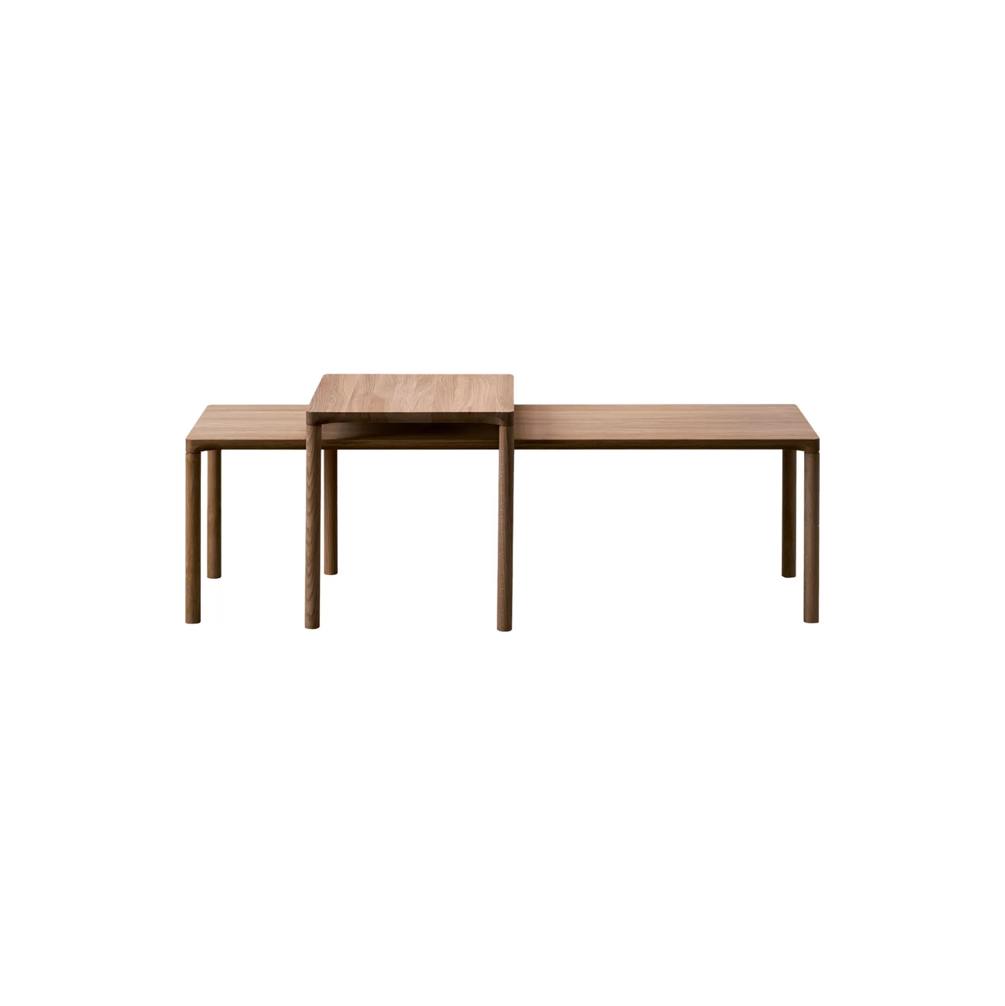 6798 Piloti Wood Coffee Table, oiled smoked oak