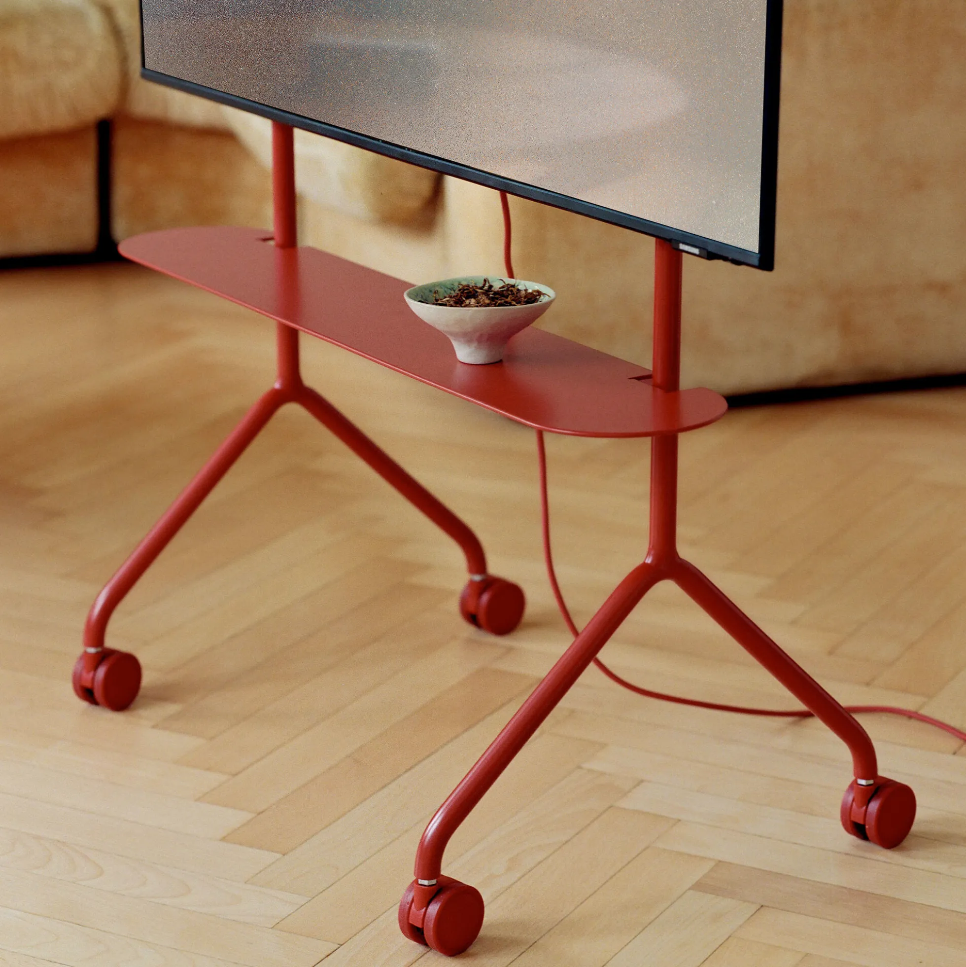 Pipe Shelf, burnin' red