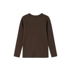 Plain Tee LS T-shirt, dark roast