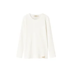 Plain Tee LS T-shirt, gentle white