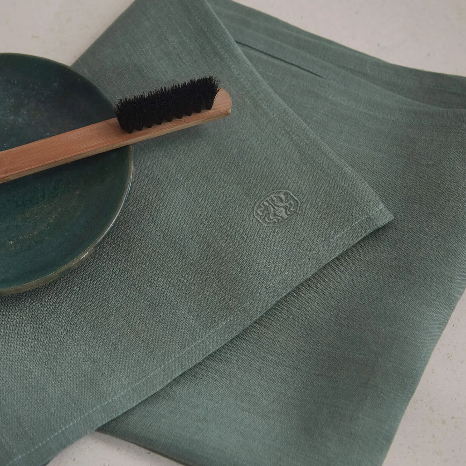 PLAIN viskestykke, mineral green