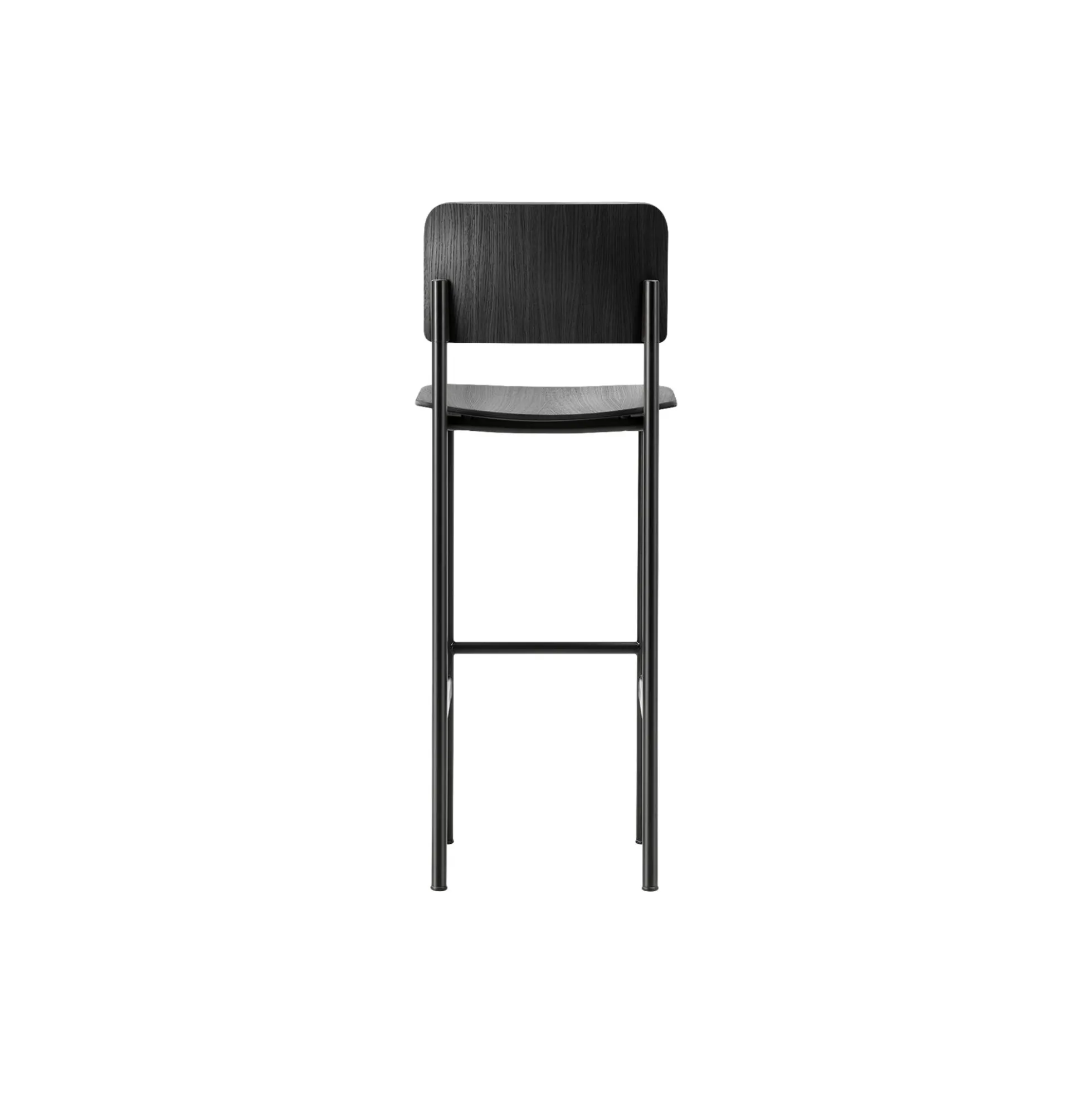 Plan Barstool, black lacquered ash/black
