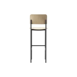 Plan Barstool, lacquered oak/black