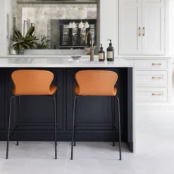 PLAY Chair Low Back Counter stol, cognac