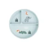 Playground stick&stay inddelt tallerken, blue