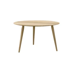 PLAYround Ø75 sofabord, naturolieret eg