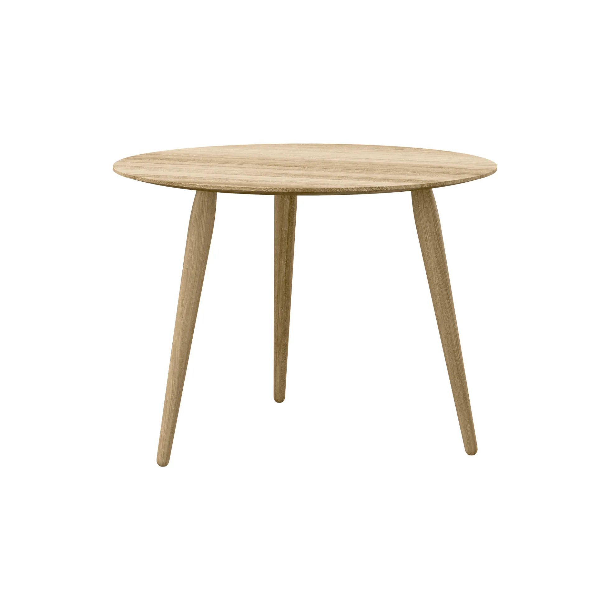 PLAYround Ø60 sofabord, naturolieret eg
