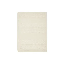 Pointelle baby striktæppe, off-white