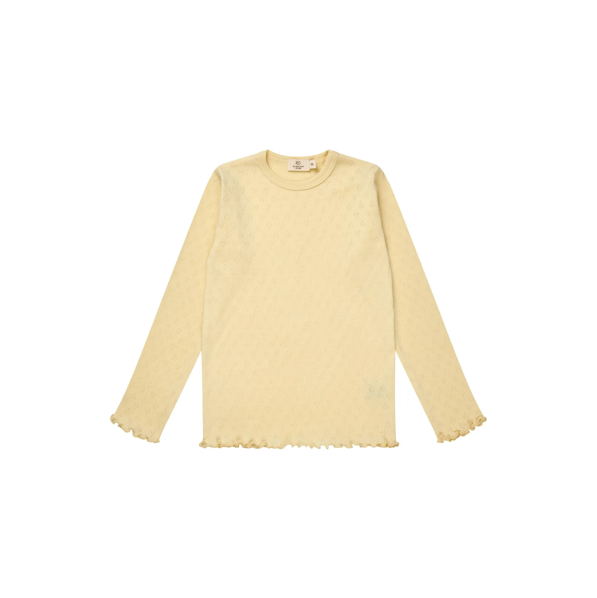 Pointelle Heart LS Tee