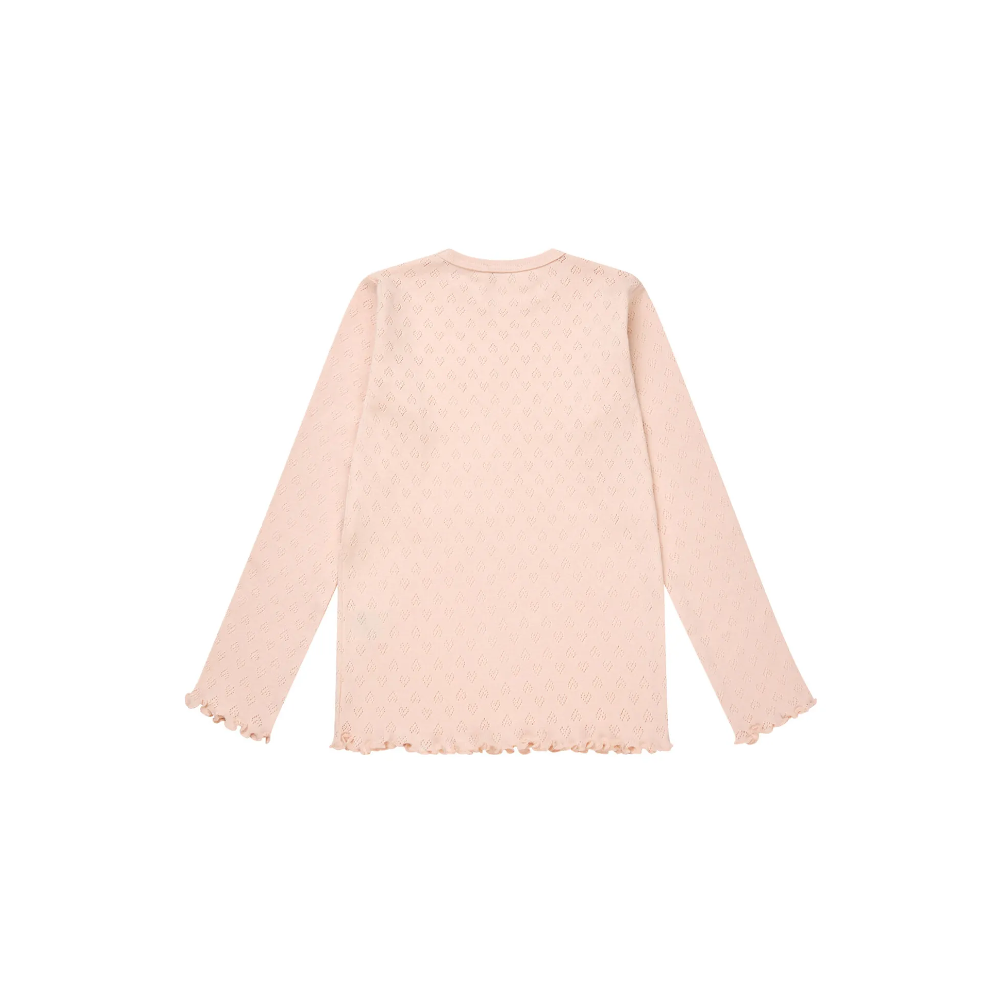 Pointelle Heart LS Tee