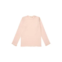 Pointelle Heart LS Tee