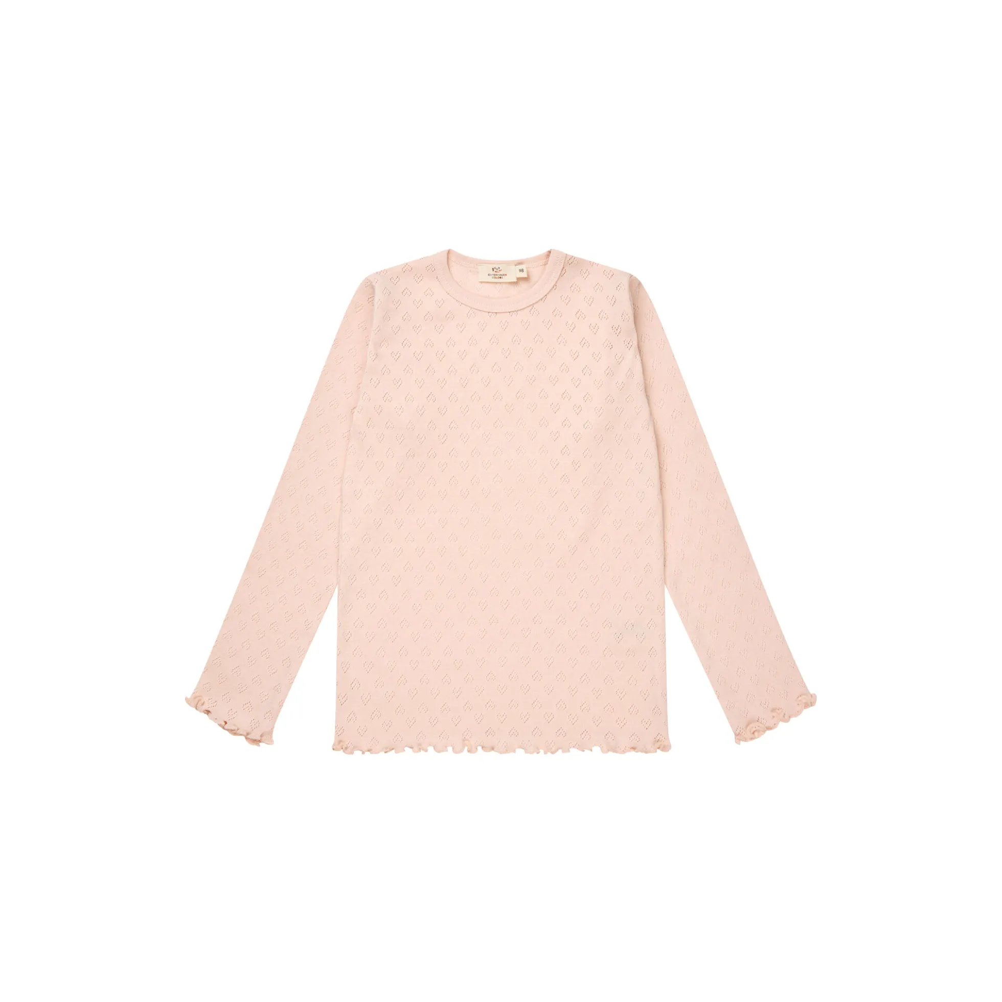 Pointelle Heart LS Tee