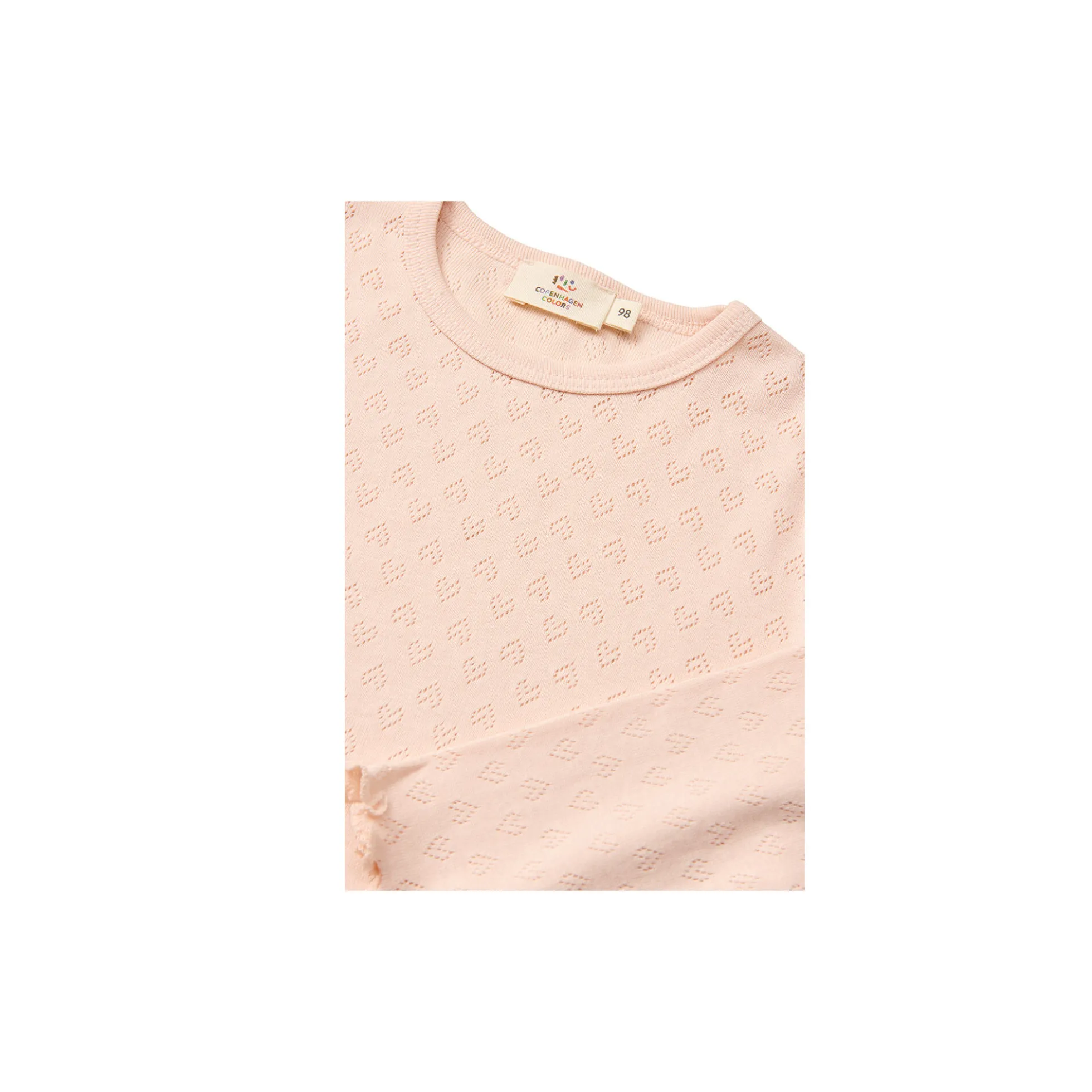 Pointelle Heart LS Tee