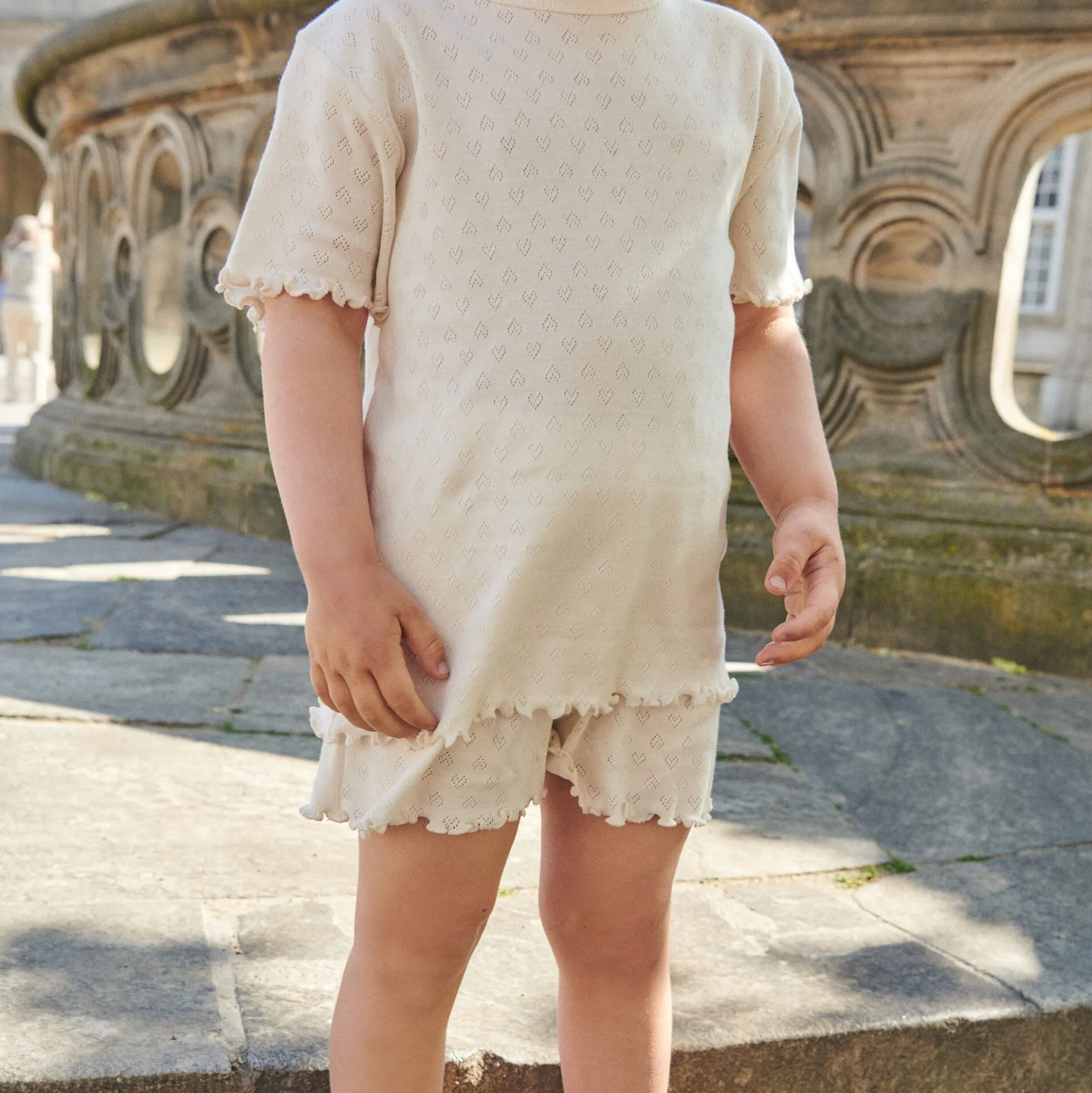 Pointelle Heart T-Shirt
