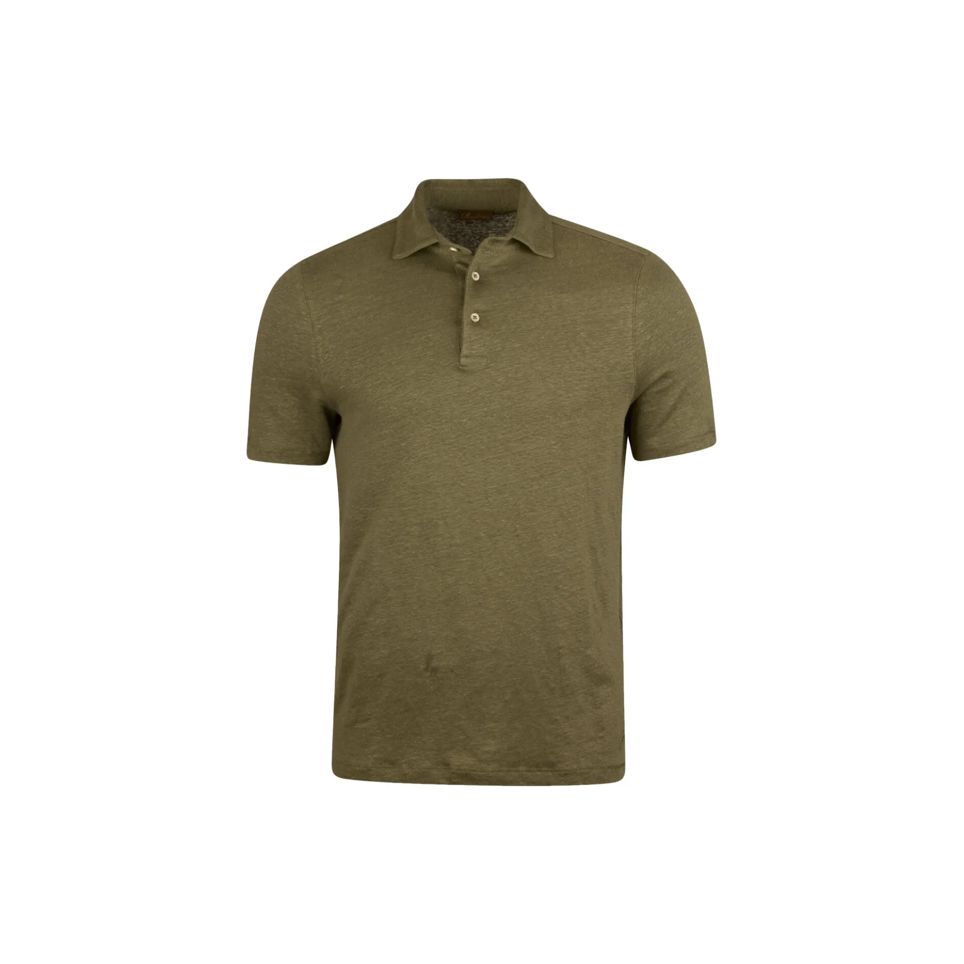 Polo Shirt Linen Stretch , green