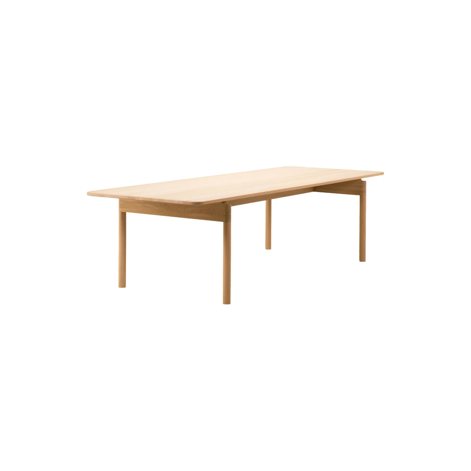 Post Table 270 cm, lacquered oak