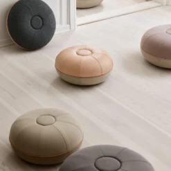 Pouf, steel grey