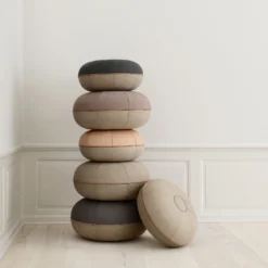 Pouf, steel grey