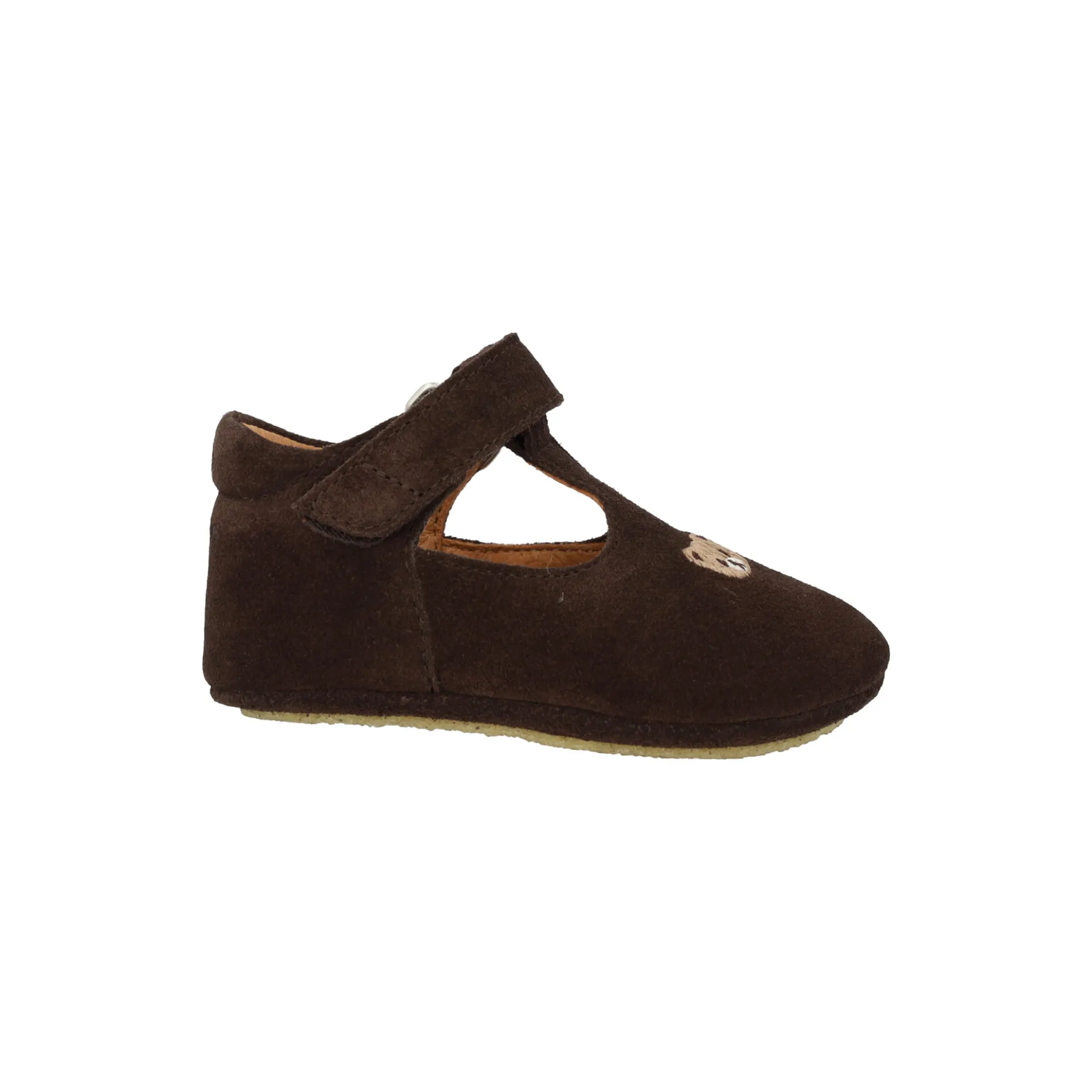 Prewalker med bamsebroderi, dark brown