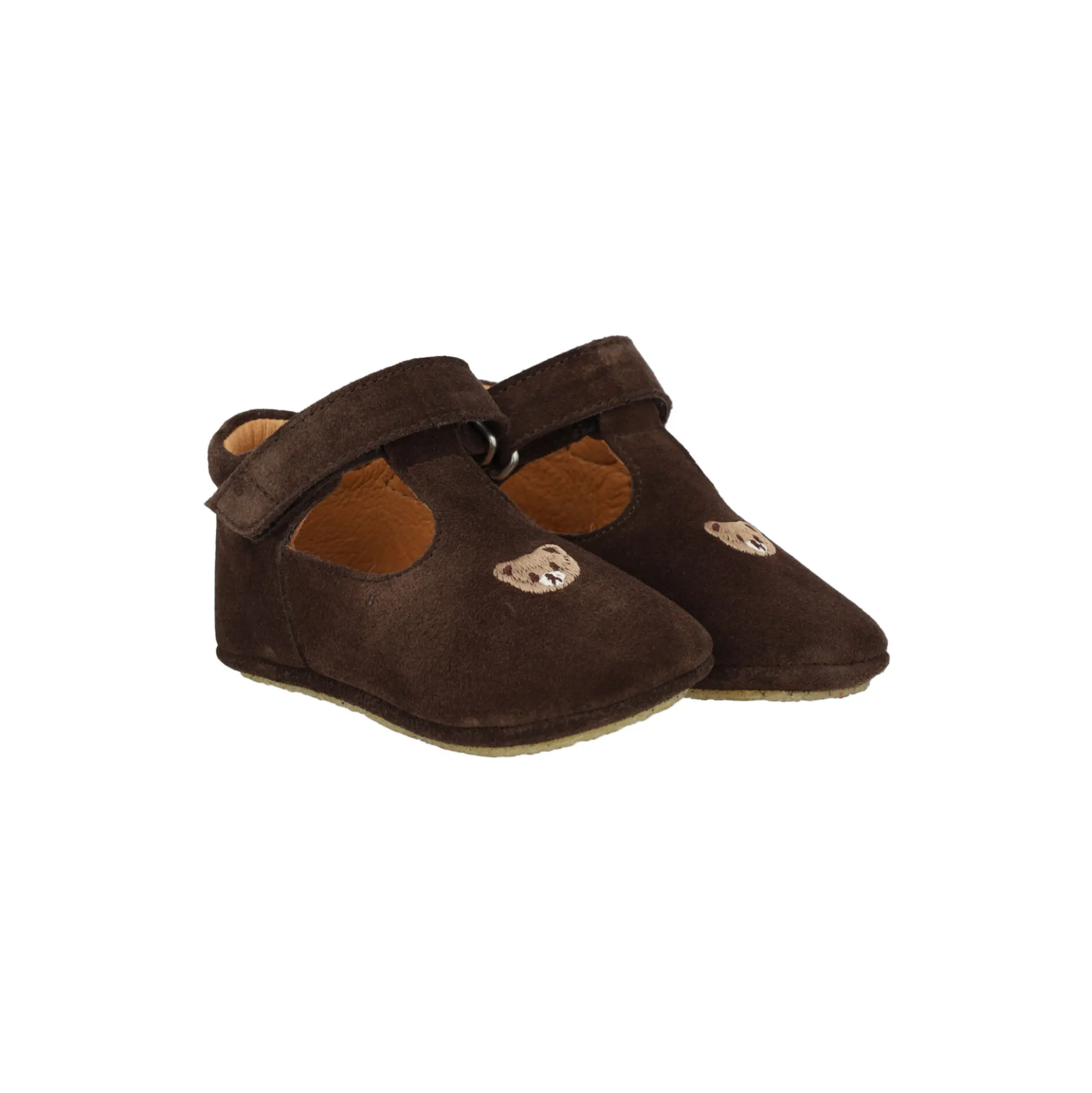 Prewalker med bamsebroderi, dark brown