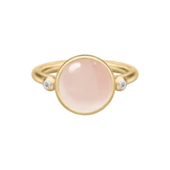 Prime Ring, gold/milky rose