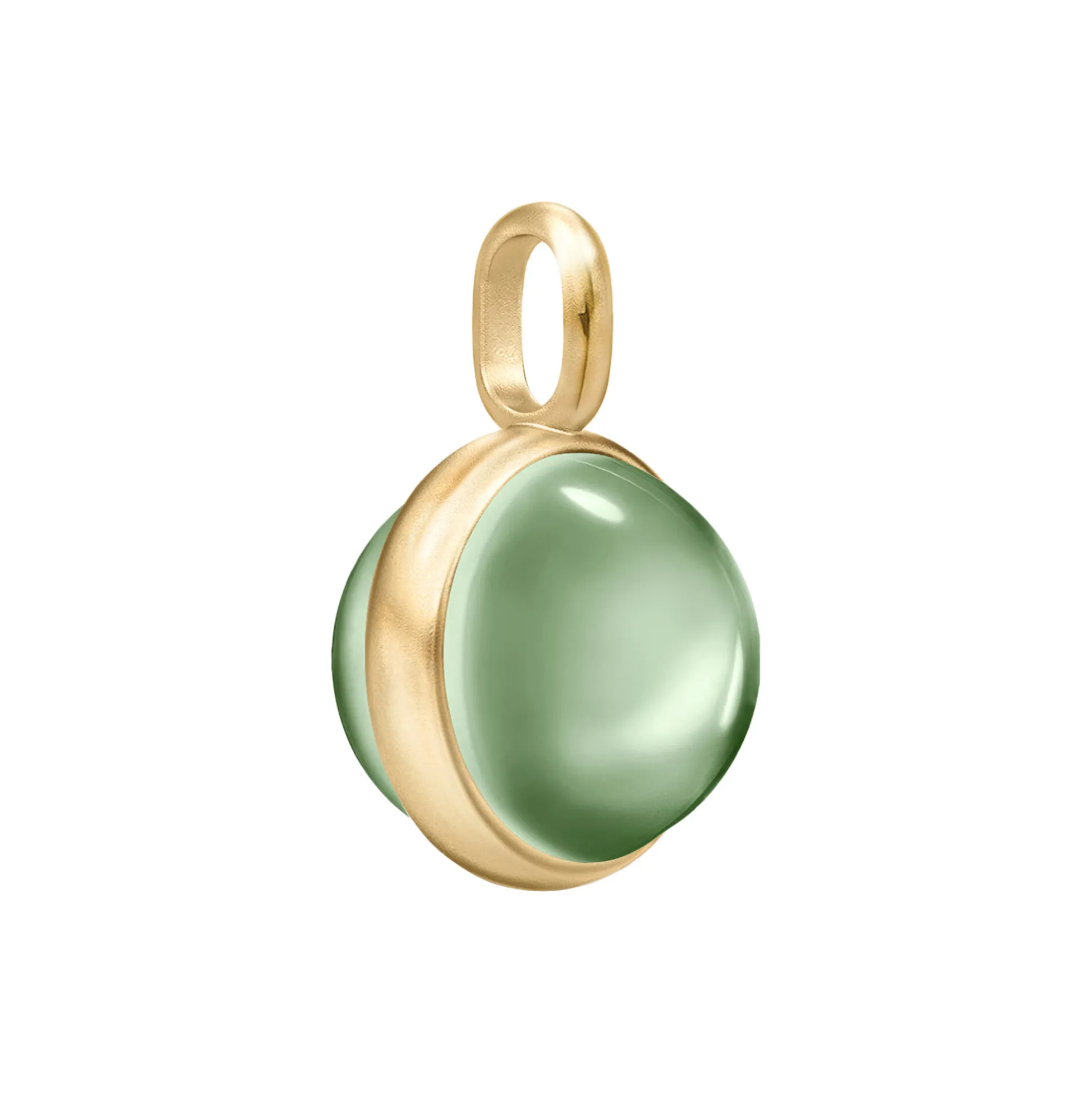 Prime Vedhæng, gold/green amethyst