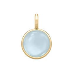 Prime Vedhæng, gold/milky aqua