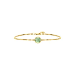 Primini Armbånd, gold/green amethyst