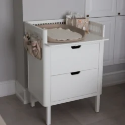 Pusleopbevaringskurv m/ hanke, morning beige