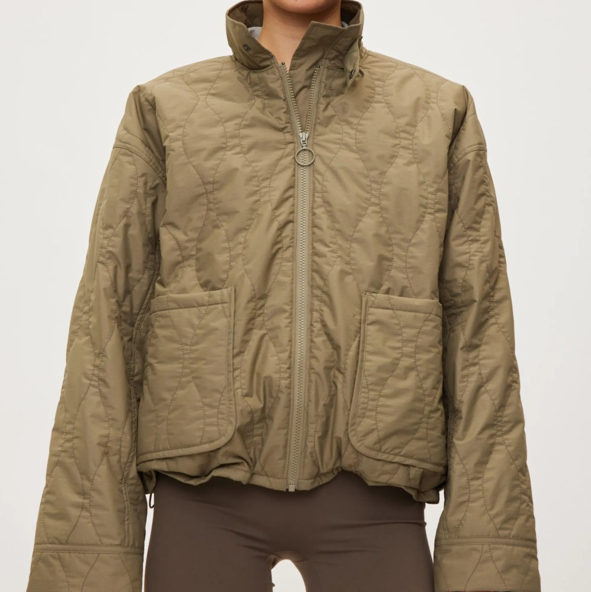 Quilted Jacket Field, dust green