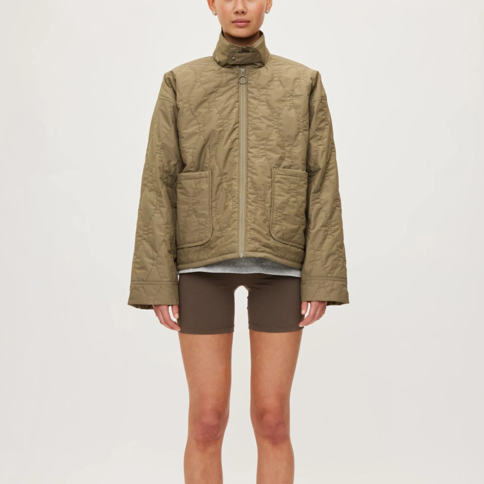 Quilted Jacket Field, dust green