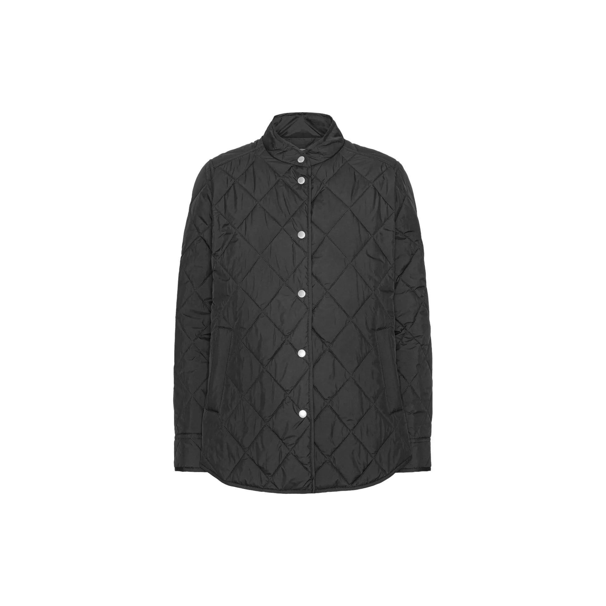 Quilted Shirt Jacket, dark indigo