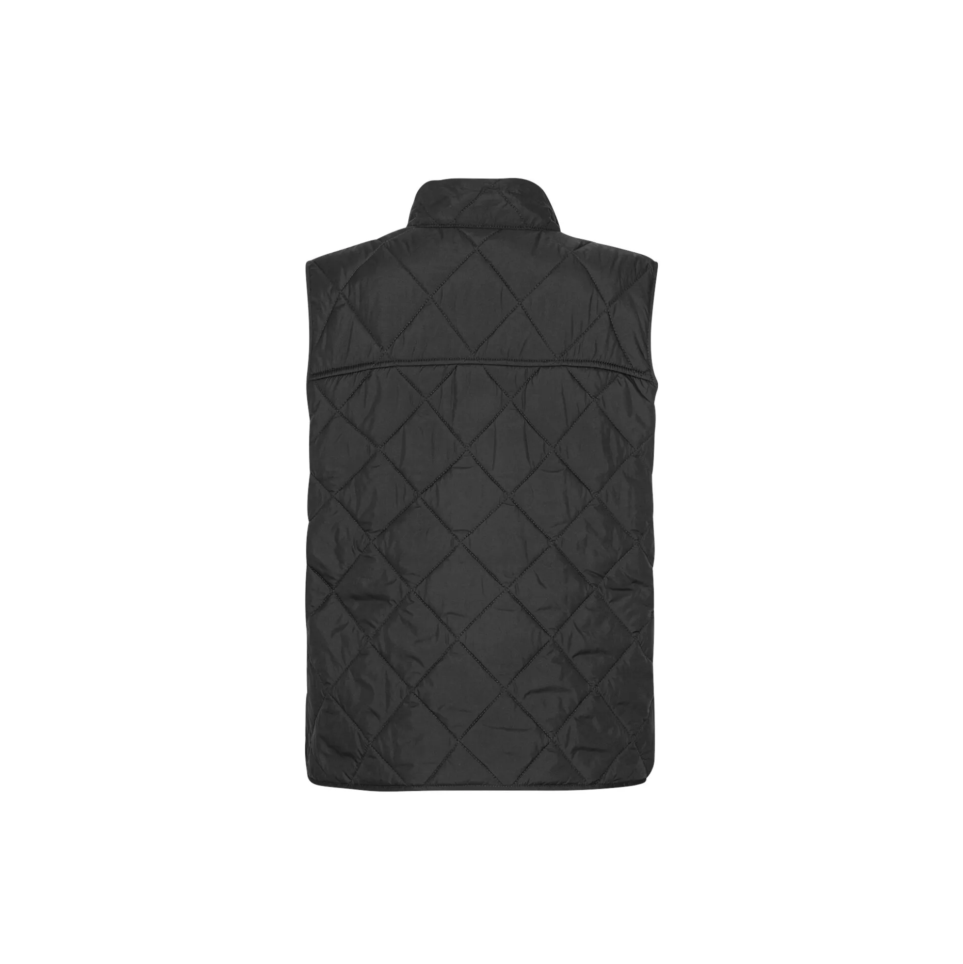 Quilted Short Vest, dark indigo
