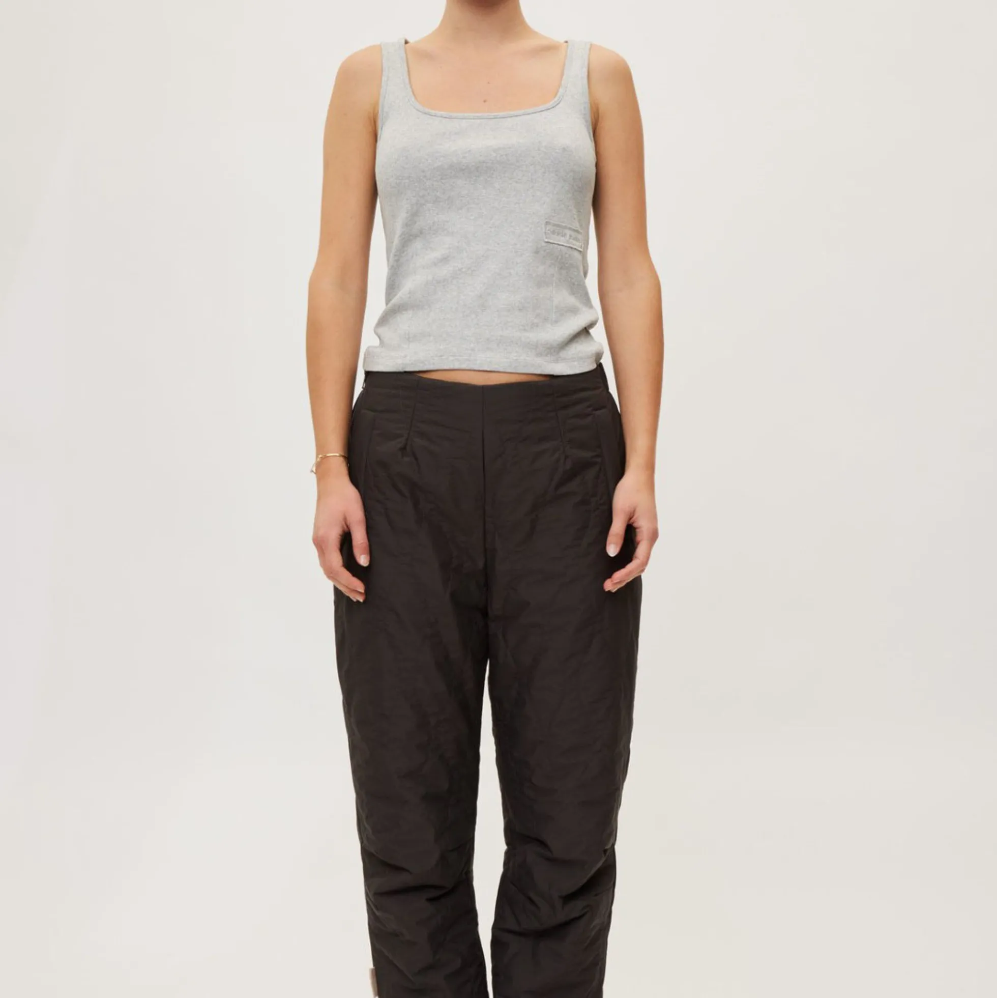 Quilted Trousers Field, almost black