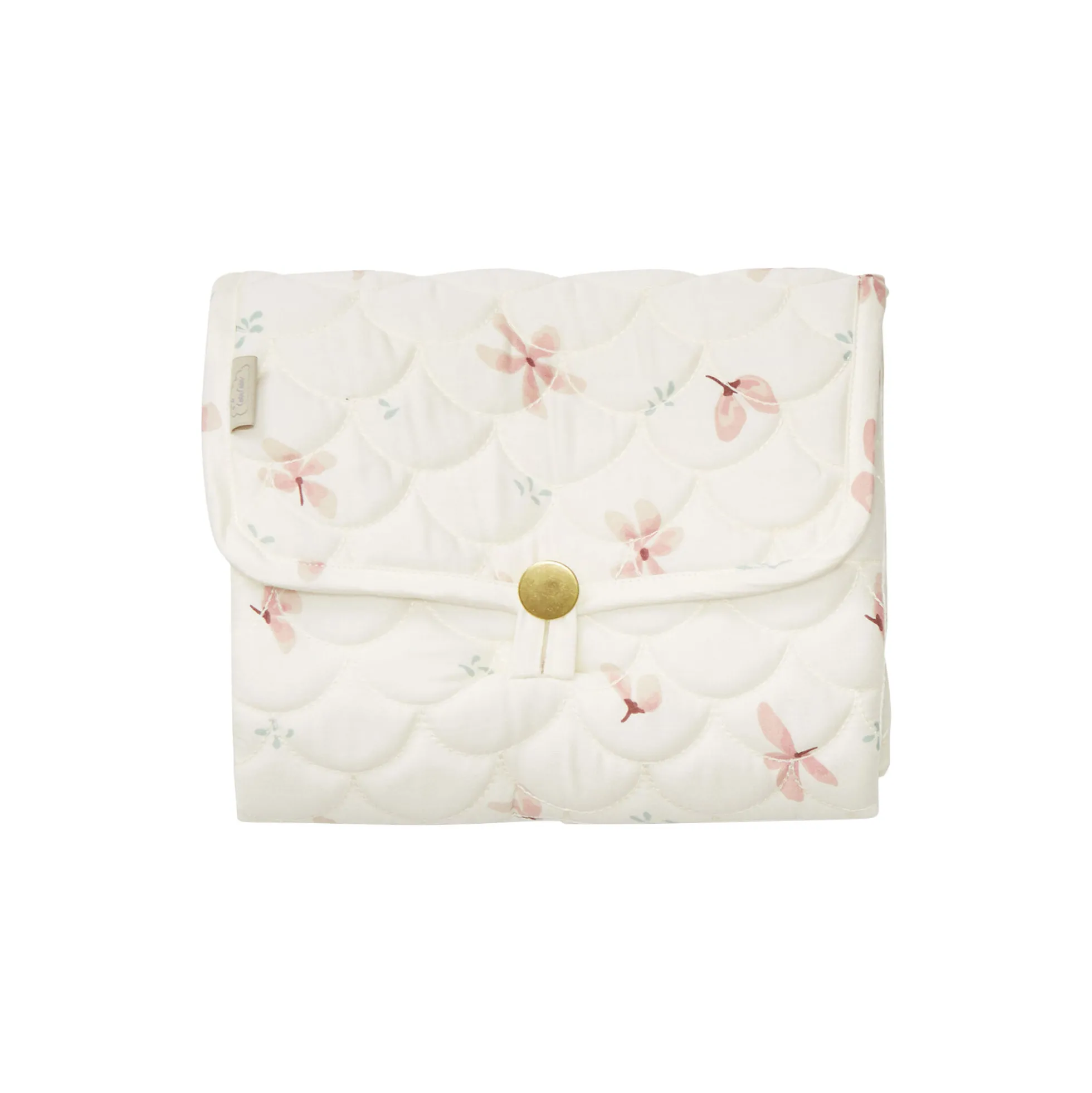 Quiltet pusleunderlag, windflower creme