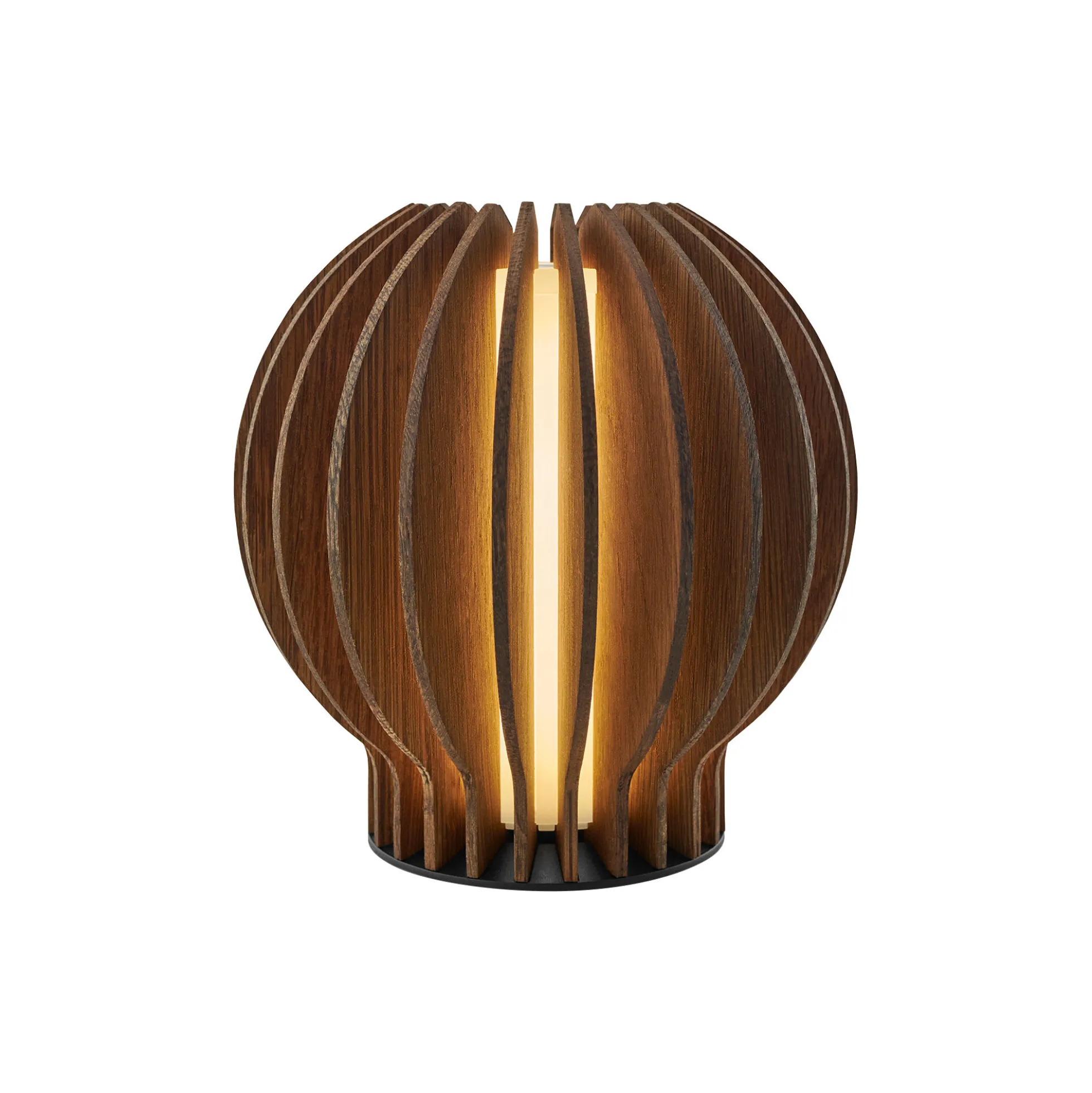 Radiant rund LED lampe, smoked oak