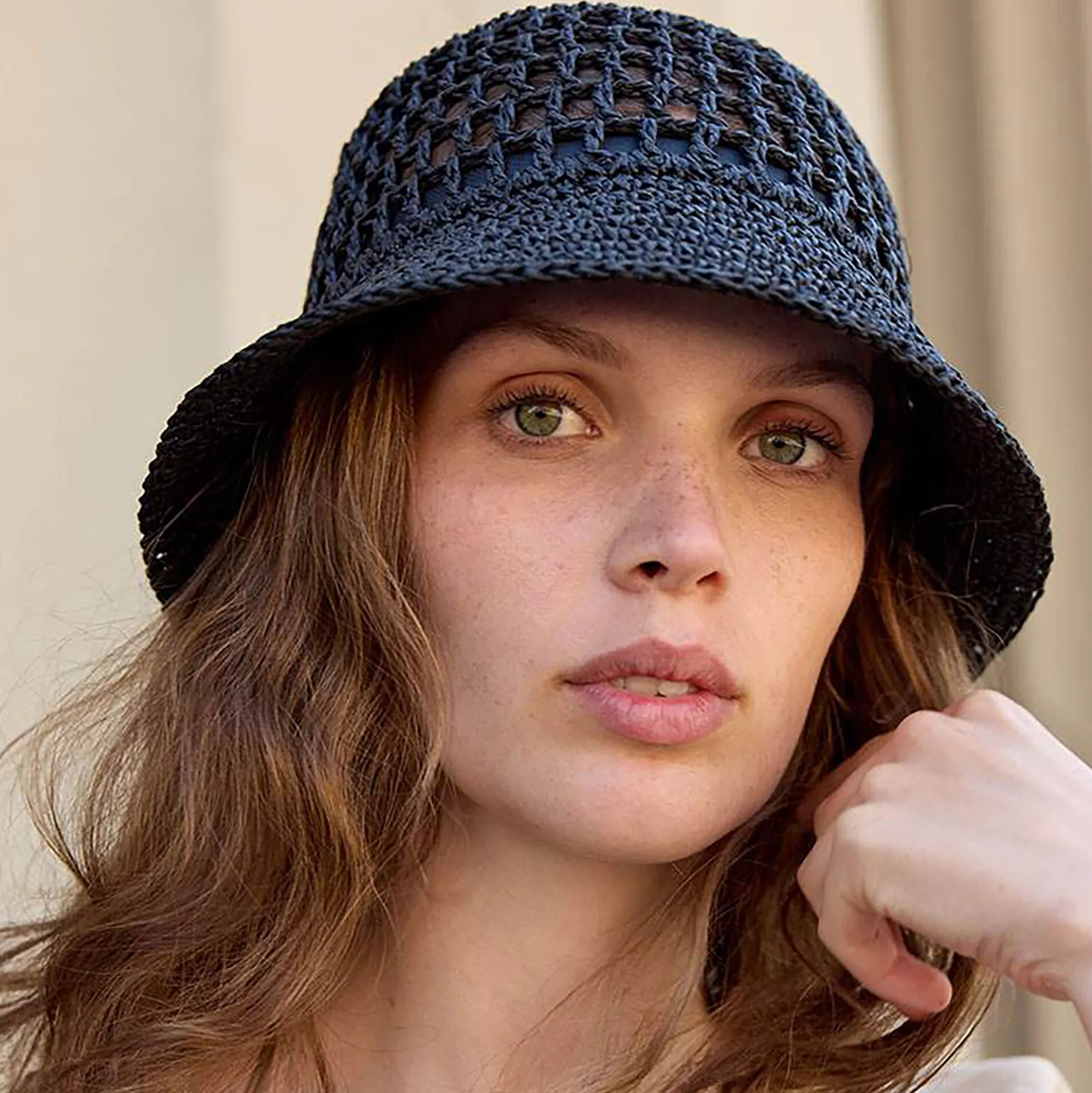 RAFFIA Hat, black
