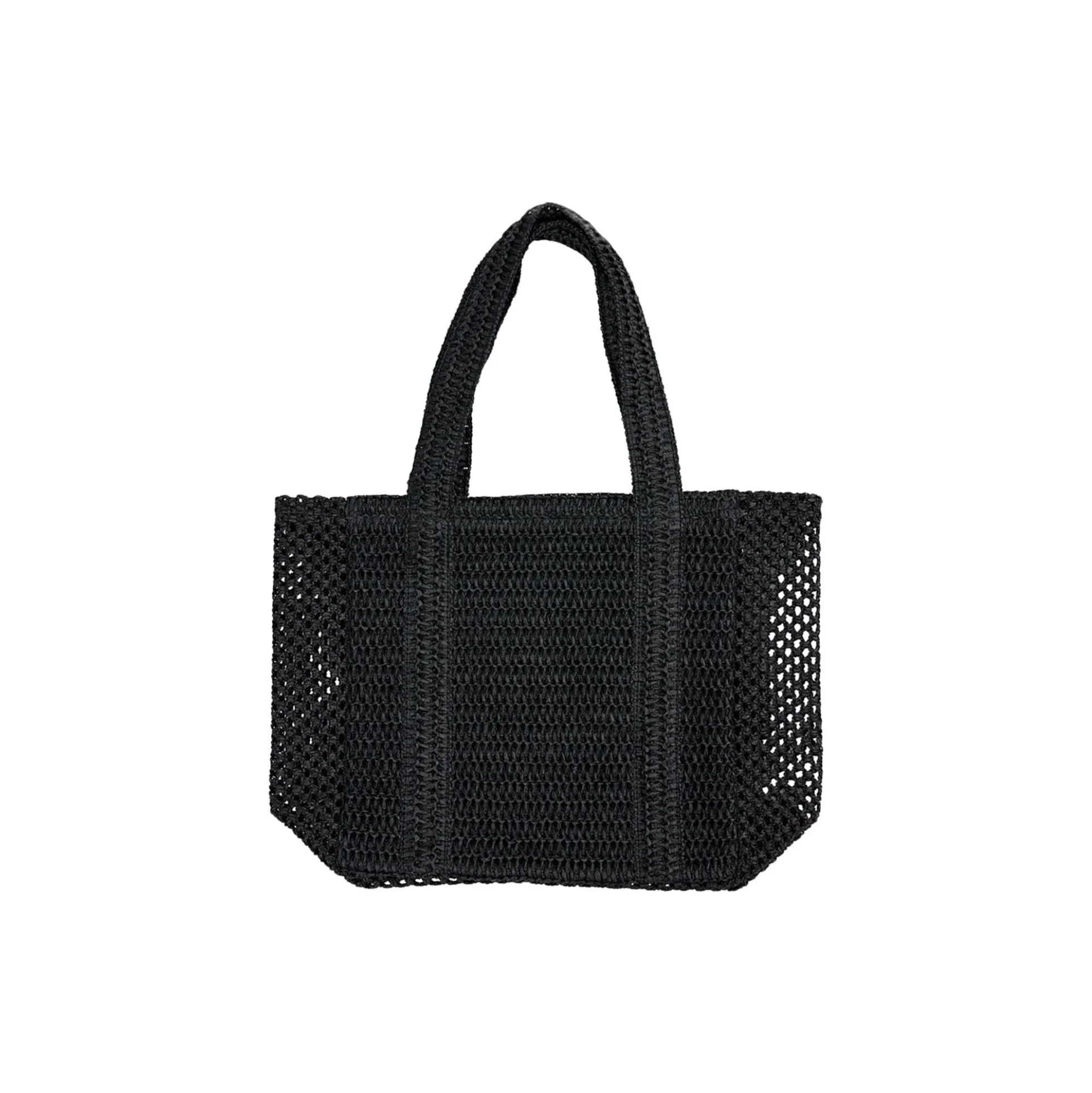 RAFFIA Tote Bag, black