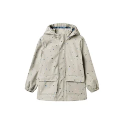 Rainwear Ollo Jacket, light flint letters
