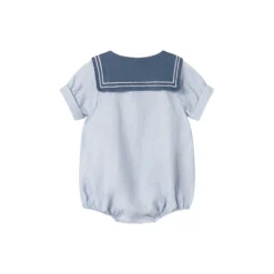 Raki Romper, blue mist