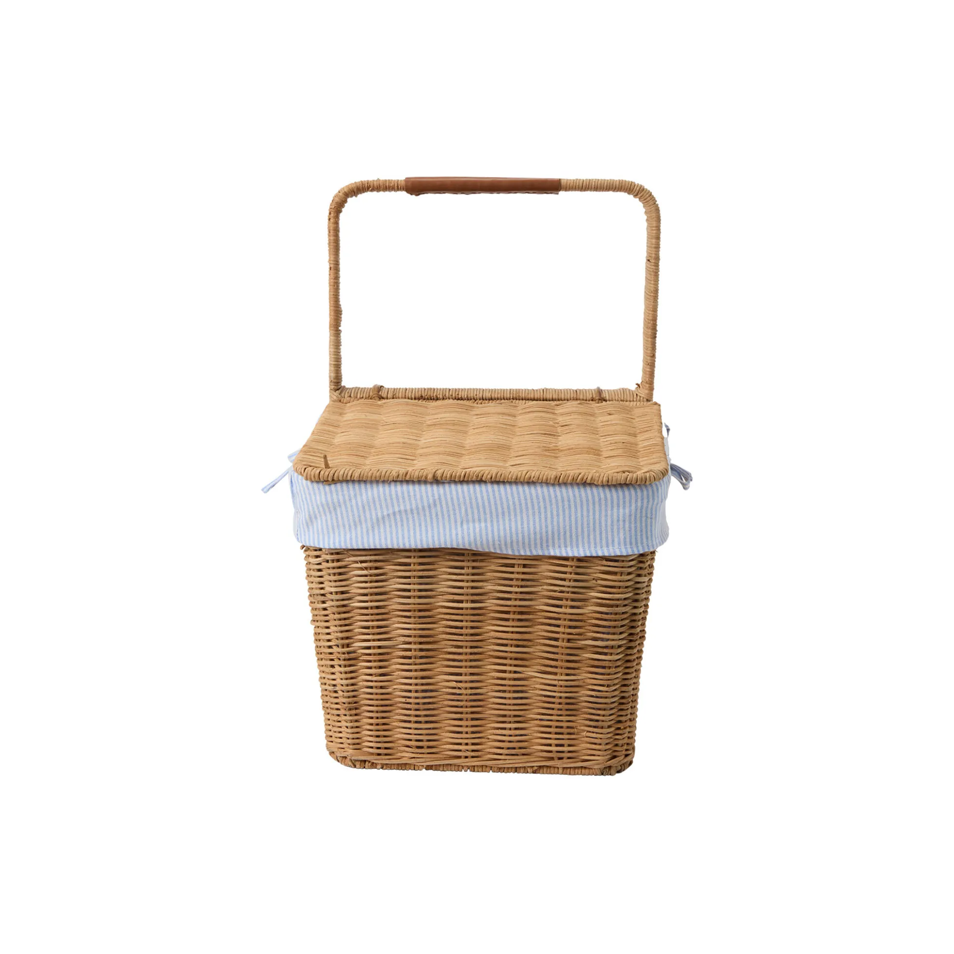 Rattan Picnic Basket with Liner