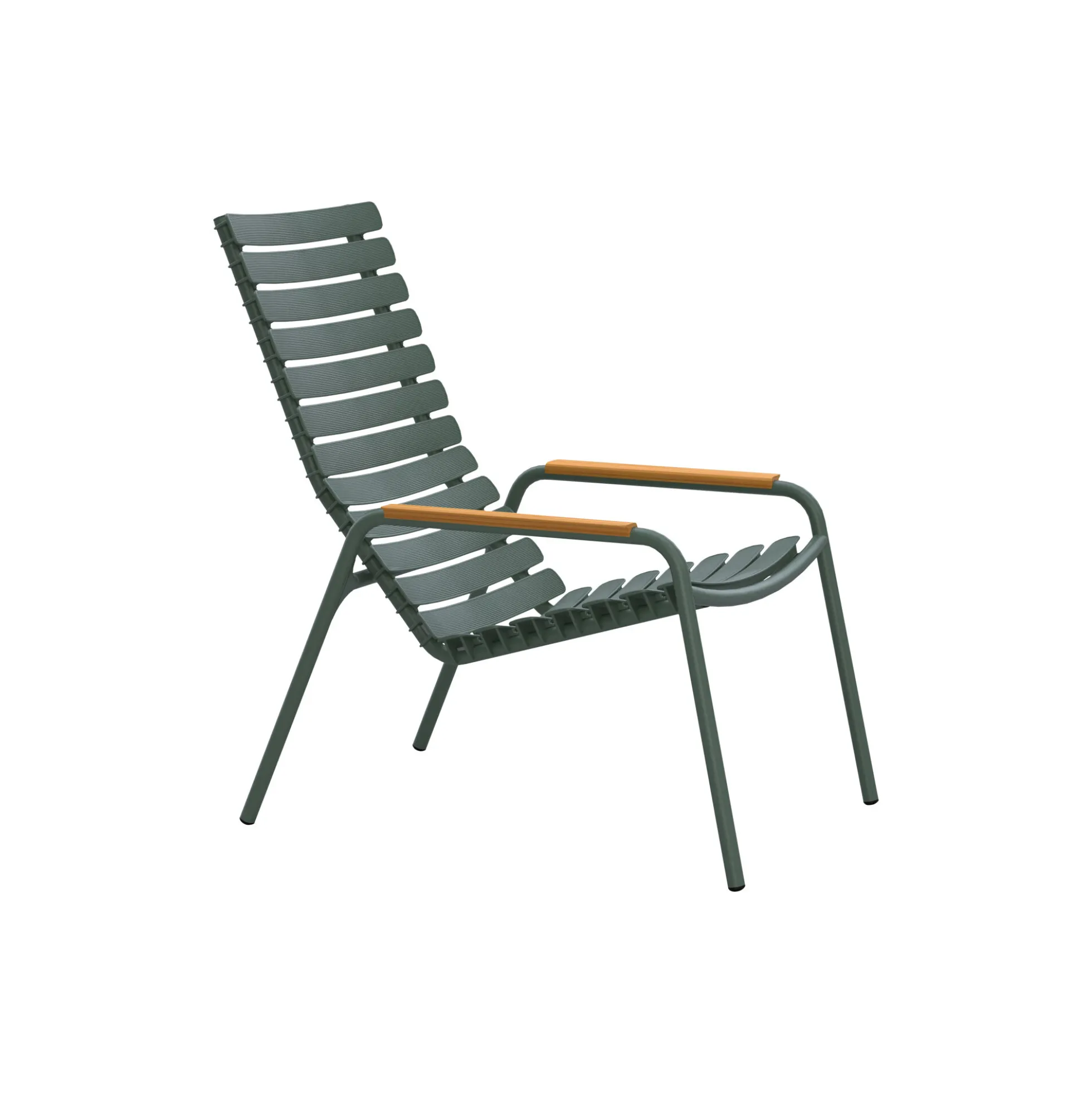 ReCLIPS bambus loungestol, olive green