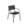 ReCLIPS bambus spisebordsstol, black