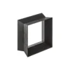 REFLEX skammel, blacklaquered oak