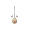 Reindeer Ornament 2 pcs, latte