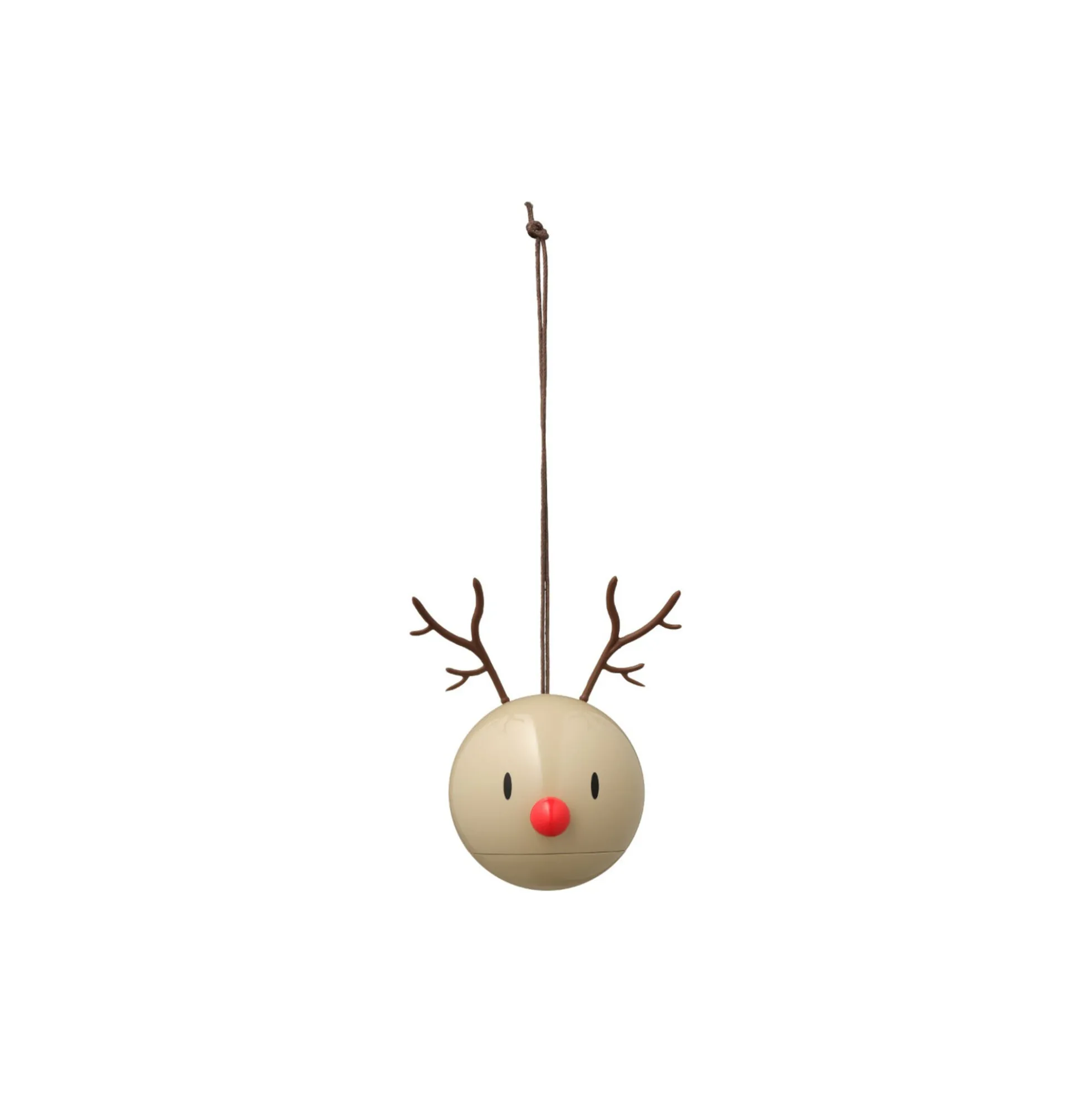 Reindeer Ornament 2 pcs, latte