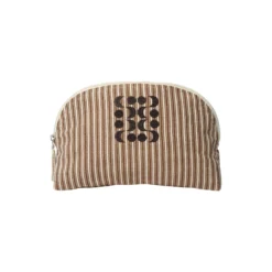RILEYSW TOILETBAG, brown striped