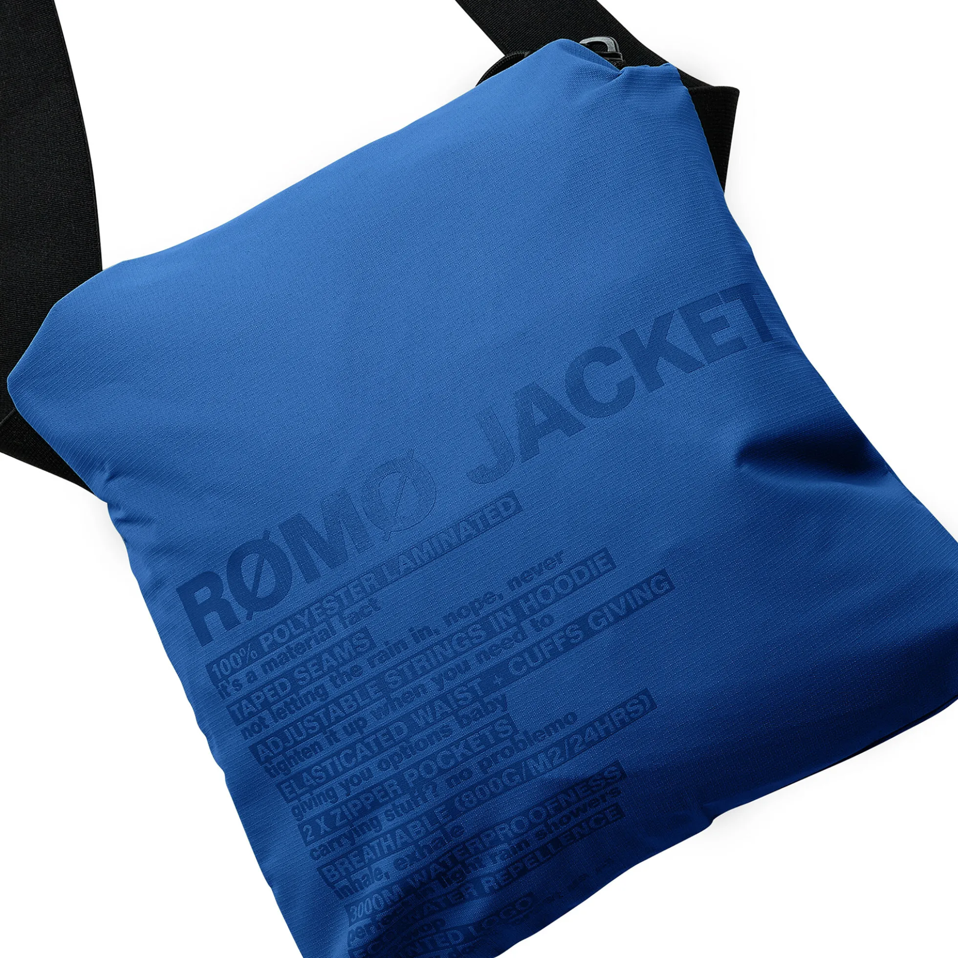 Rømø LW Rain Jacket Packable, blue
