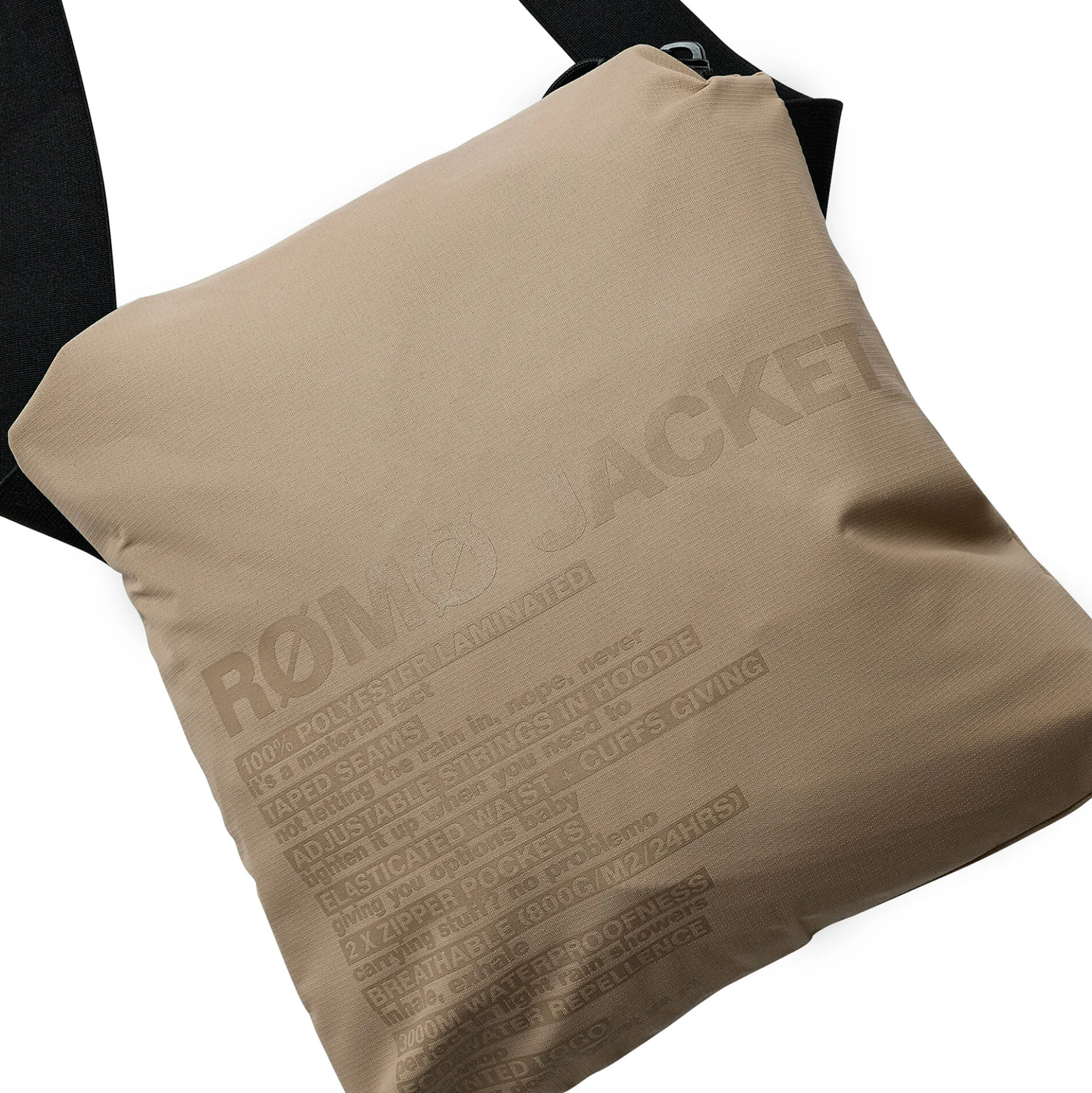 Rømø LW Rain Jacket Packable, warm grey